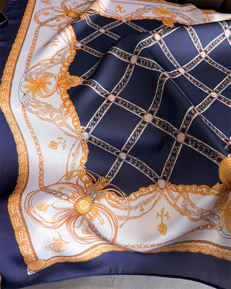 Mavi Klasik Zincir Baskı Kare  - Face Scarf Mask incelemesi ve fiyatı