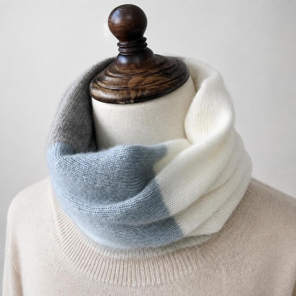 Yumuşak, Renkli, Sonsuz Desenl - Infinity Scarf Knit incelemesi ve fiyatı