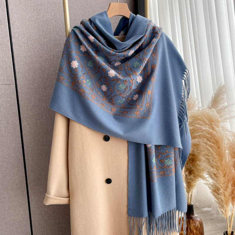 2025 Yeni İşlemeli Kaşmir Eşar - Woven Scarf Blanket incelemesi ve fiyatı