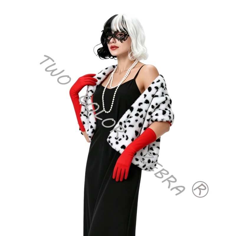 Cruella Deville Cosplay Kostüm - Face Scarf Mask incelemesi ve fiyatı